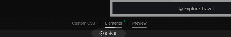 The project output status indicator