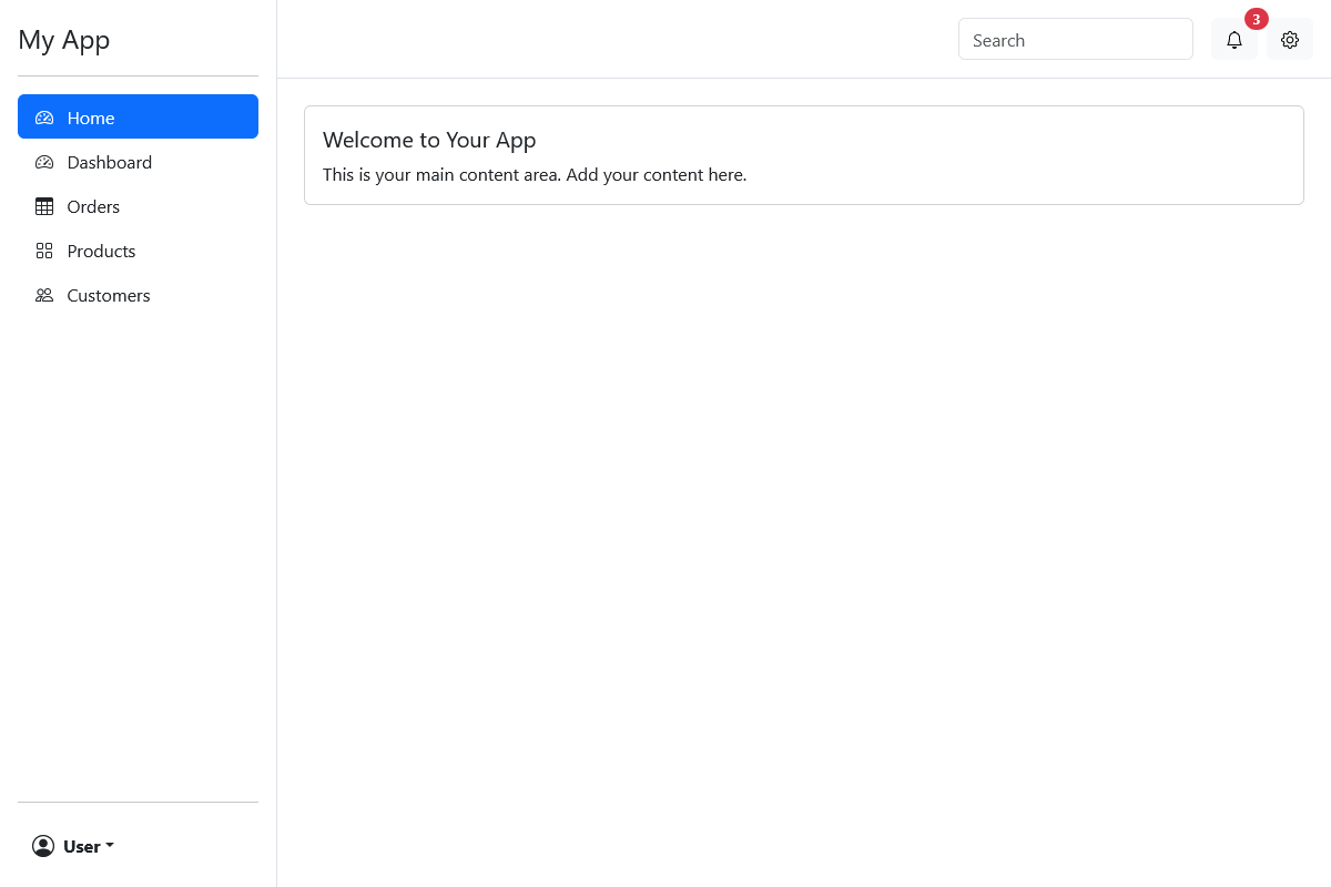 Create a new Bootstrap app