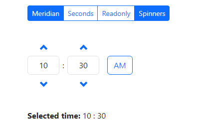 Bootstrap Timepicker